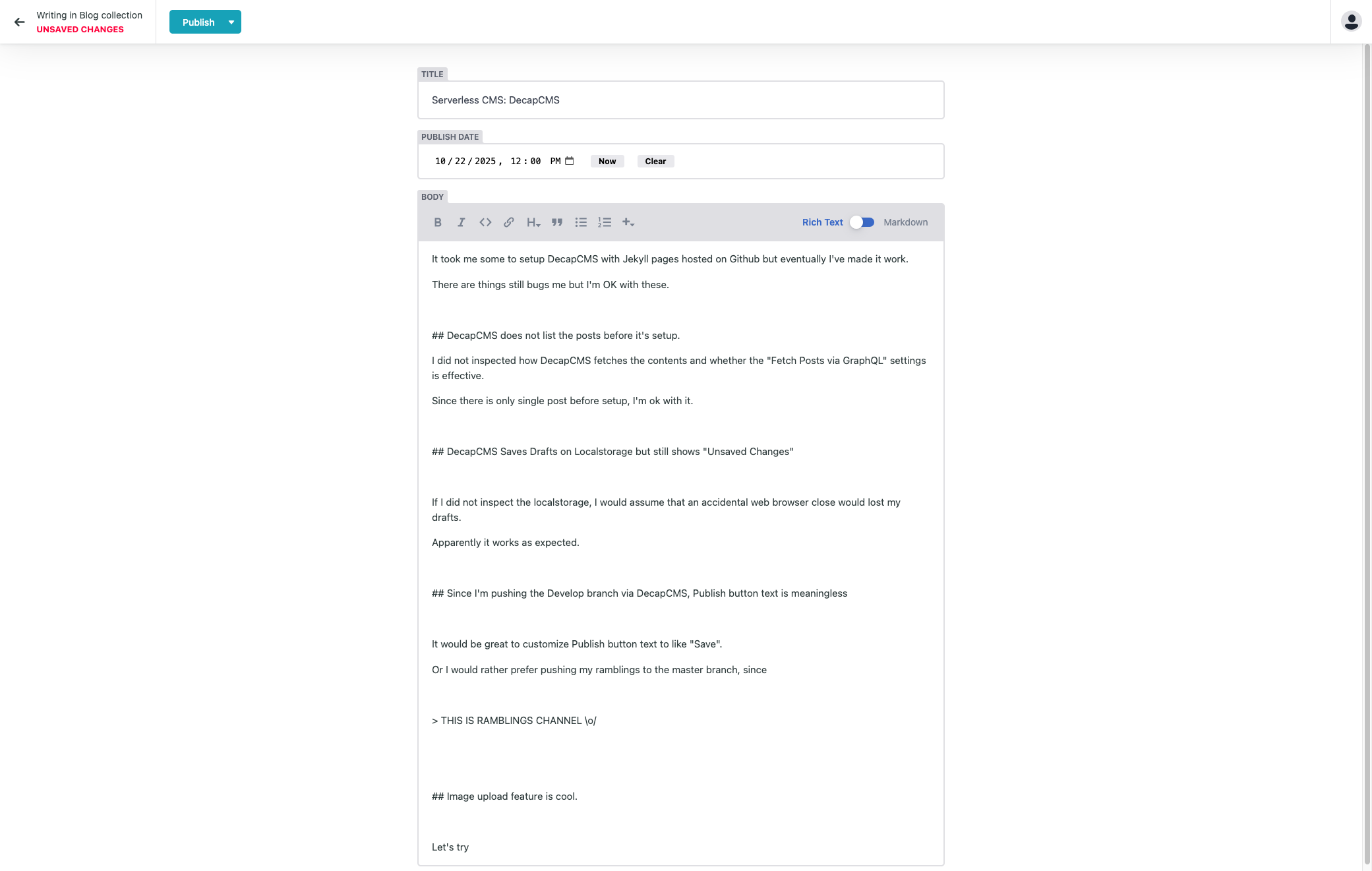 DecapCMS in Action DecapCMS in Action